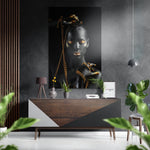 Black Beauty Brushed Aluminium Dibond Wall Art.
