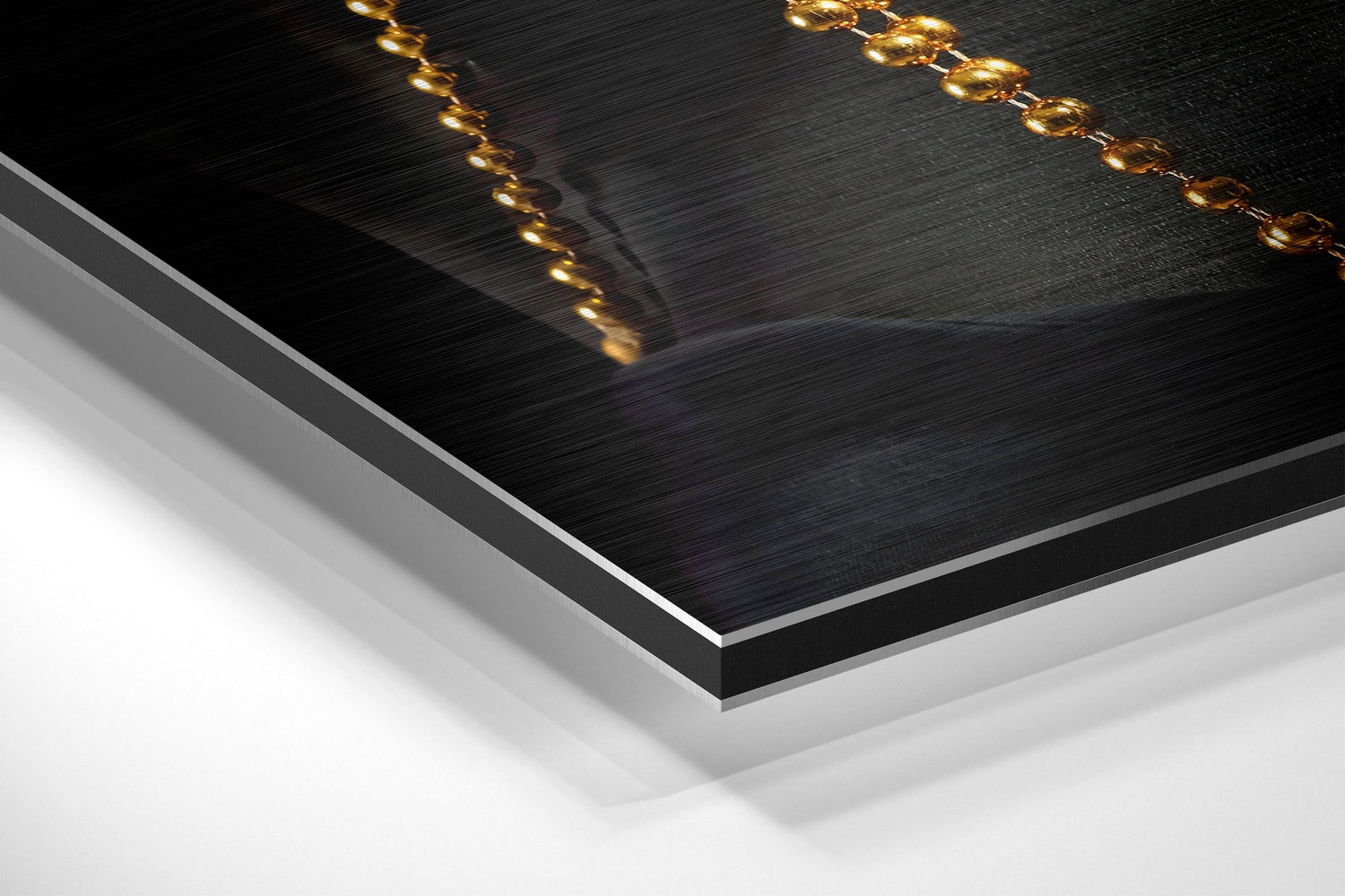 Black Beauty Brushed Aluminium Dibond Wall Art.