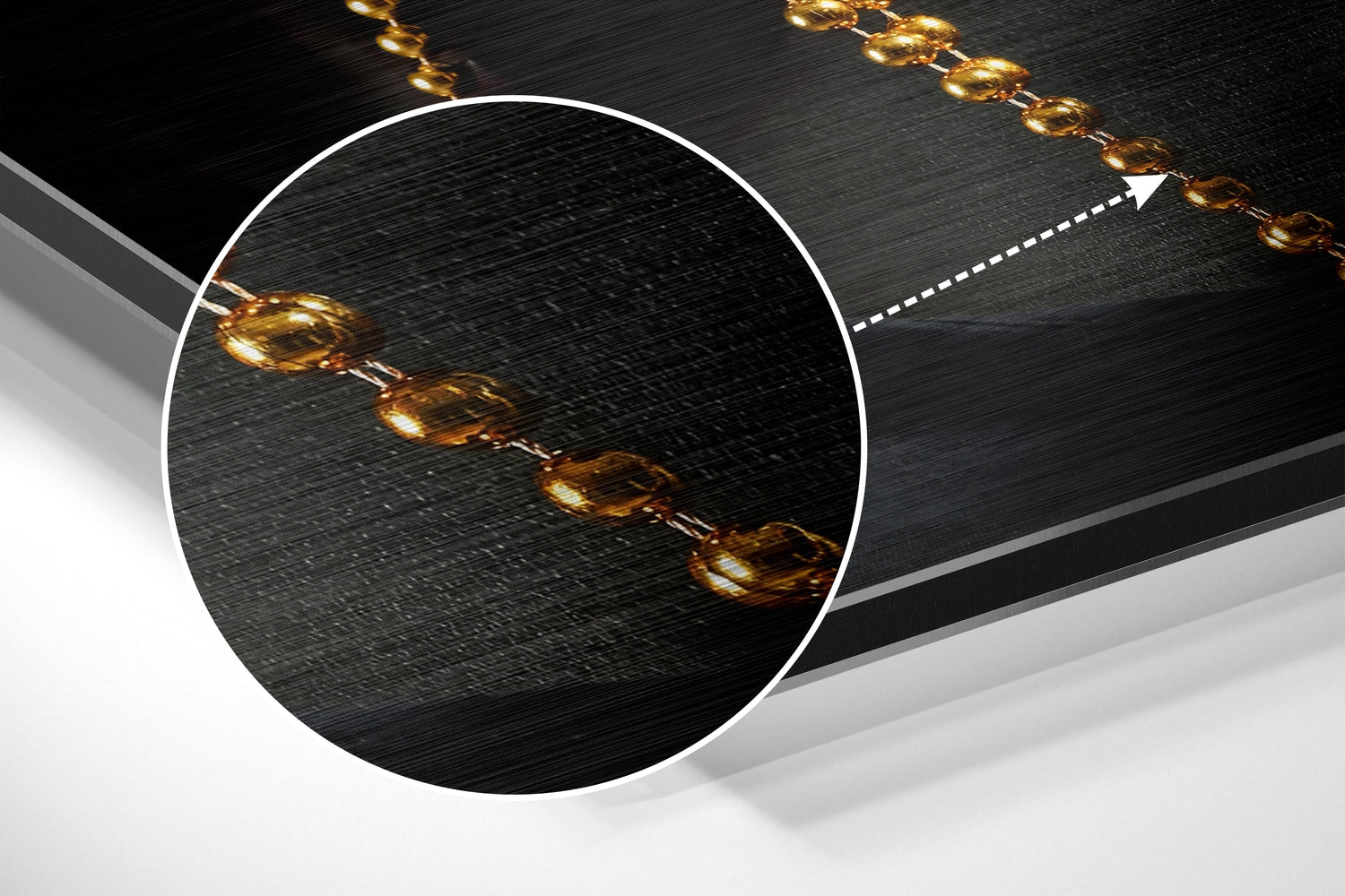 Black Beauty Brushed Aluminium Dibond Wall Art.