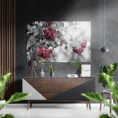 Roses Brushed Aluminium Dibond Wall Art.