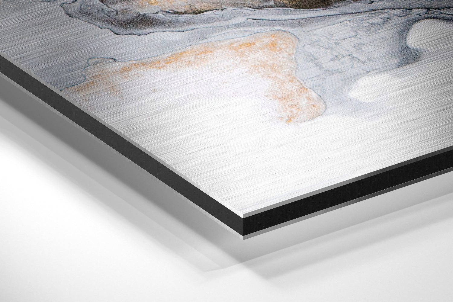 Marbleous Brushed Aluminium Dibond Wall Art.