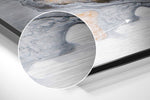 Marbleous Brushed Aluminium Dibond Wall Art.