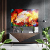 Eagle Brushed Aluminium Dibond Wall Art.
