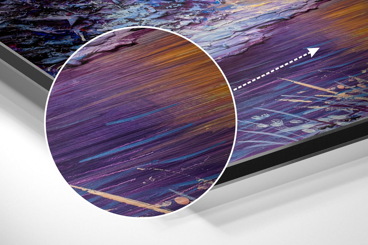 River View Brushed Aluminium Dibond Wall Art.