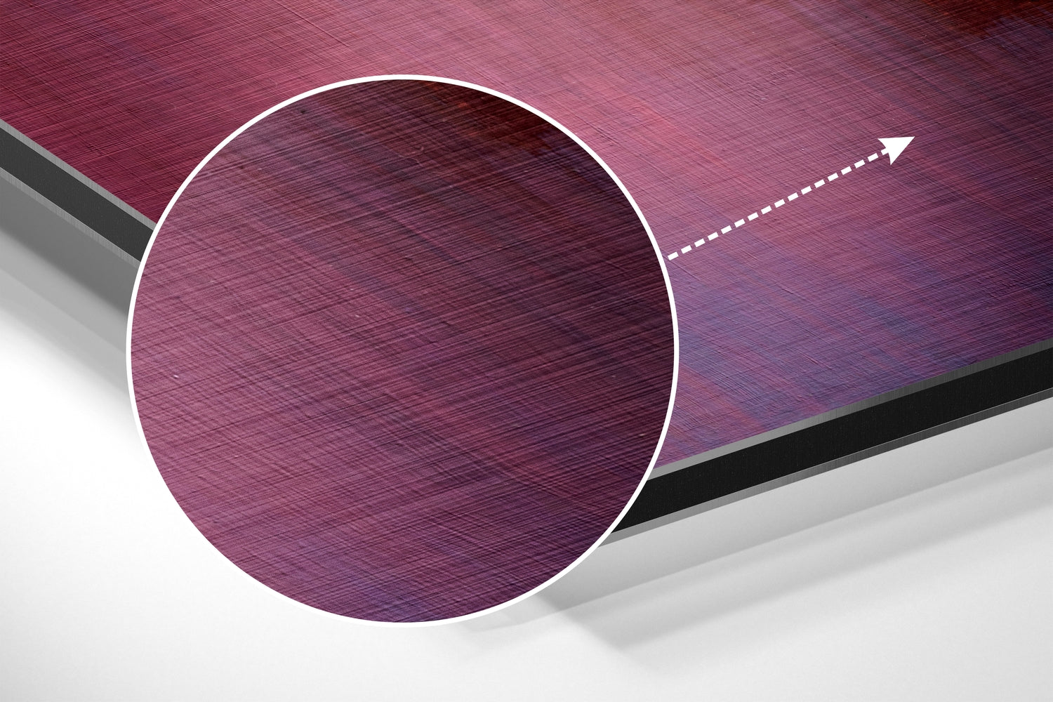 Butterfly Brushed Aluminium Dibond Wall Art.