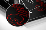 Abstract Faces Brushed Aluminium Dibond Wall Art.