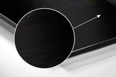 Black Swan Brushed Aluminium Dibond Wall Art.