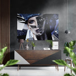 Faces of Her Brushed Aluminium Dibond Wall Art.