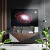 Space Brushed Aluminium Dibond Wall Art.