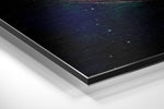 Space Brushed Aluminium Dibond Wall Art.