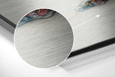Sparrow Brushed Aluminium Dibond Wall Art.