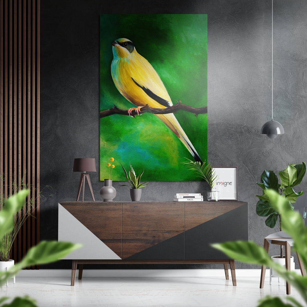Canary Brushed Aluminium Dibond Wall Art.