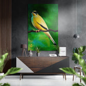 Canary Brushed Aluminium Dibond Wall Art.