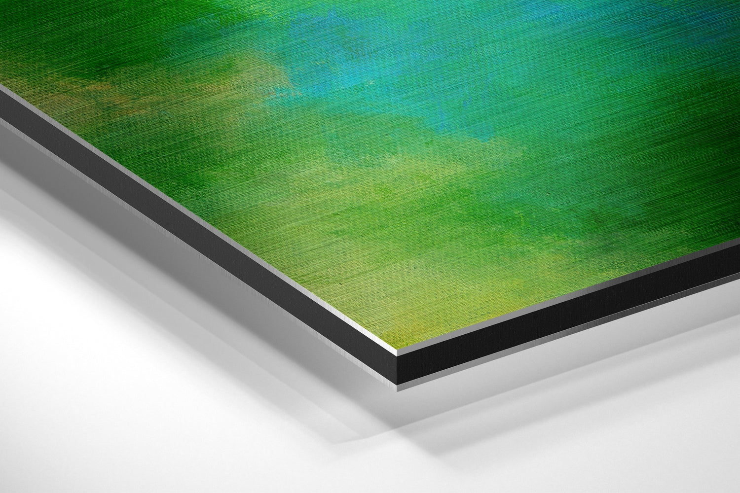 Canary Brushed Aluminium Dibond Wall Art.