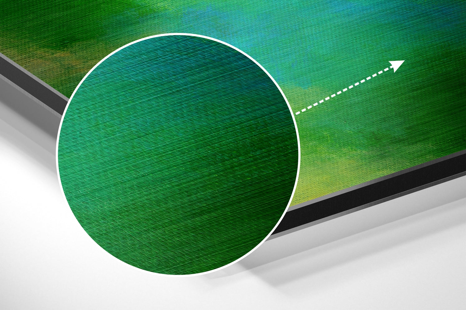 Canary Brushed Aluminium Dibond Wall Art.