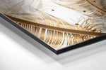 Feathers Brushed Aluminium Dibond Wall Art.