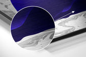Feathers Brushed Aluminium Dibond Wall Art.