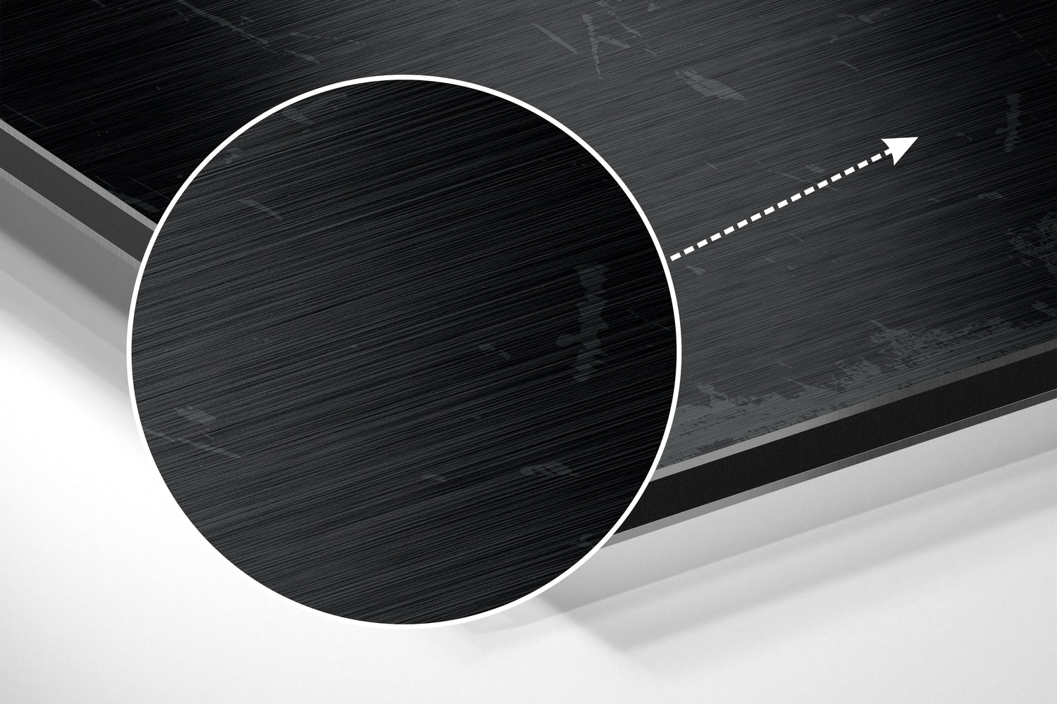 Shadows Brushed Aluminium Dibond Wall Art.