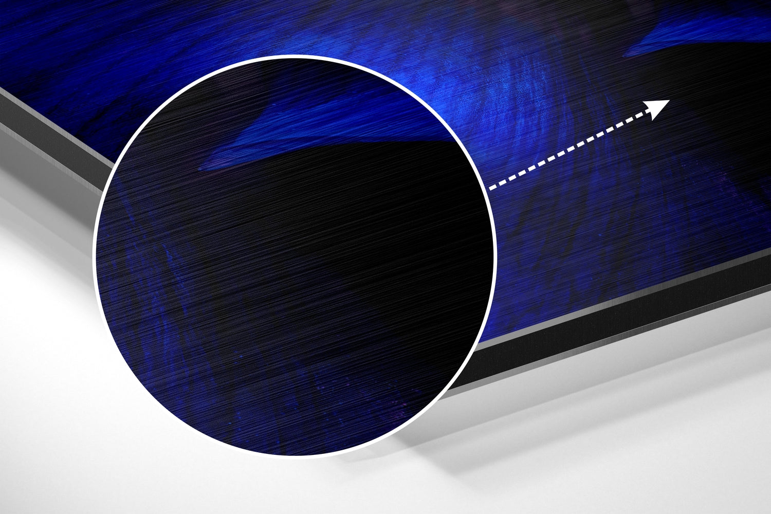 Micro Beauty Brushed Aluminium Dibond Wall Art.