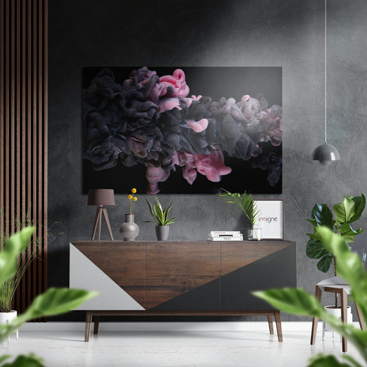 Pinky Fume Brushed Aluminium Dibond Wall Art.