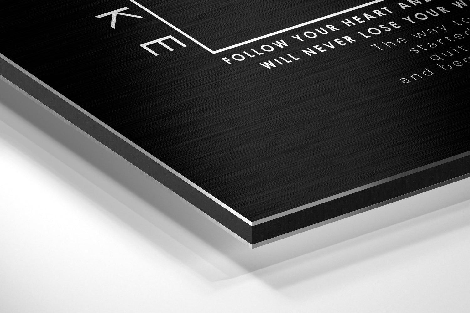 New York Brushed Aluminium Dibond Wall Art.