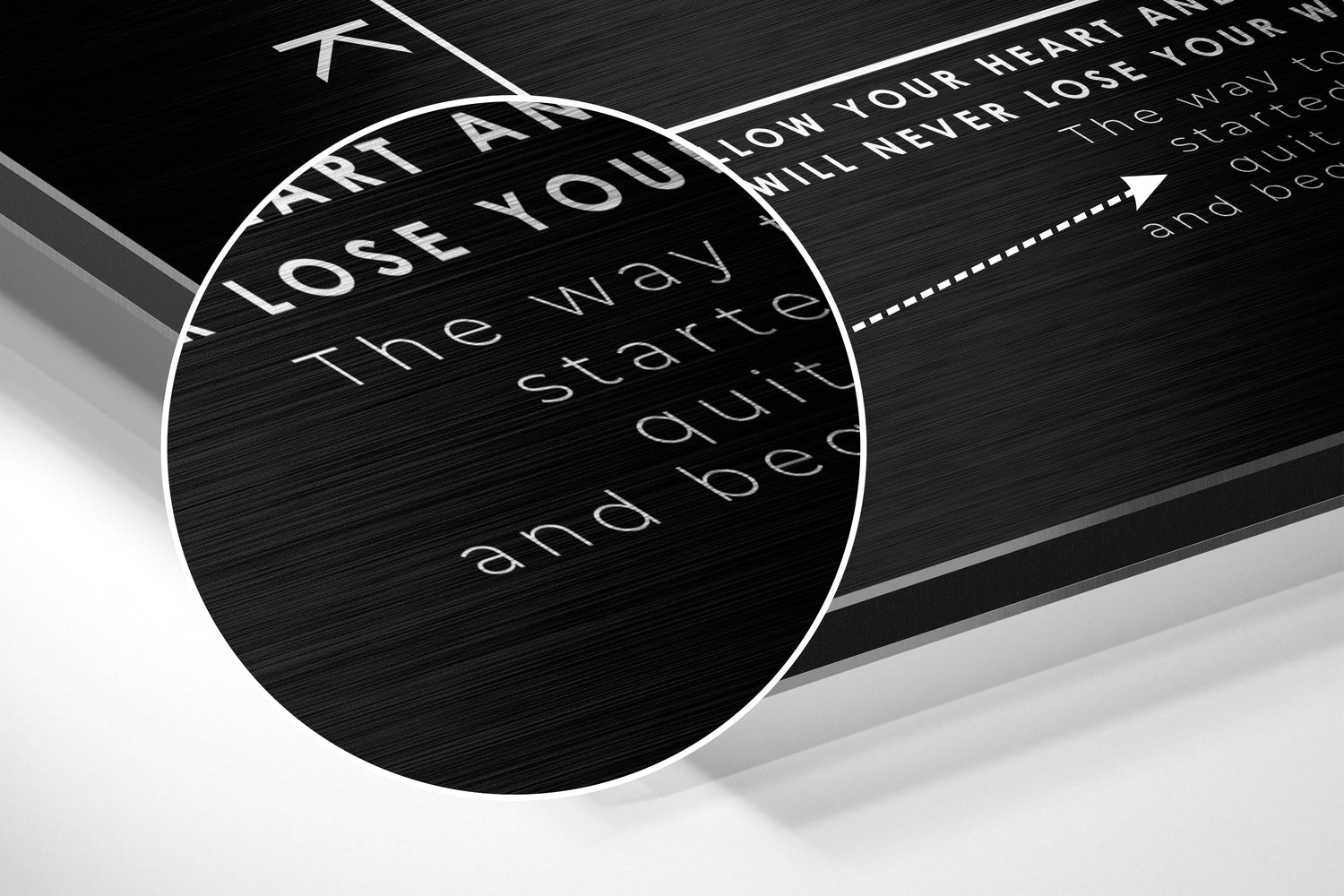 New York Brushed Aluminium Dibond Wall Art.