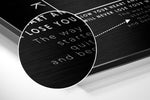 New York Brushed Aluminium Dibond Wall Art.