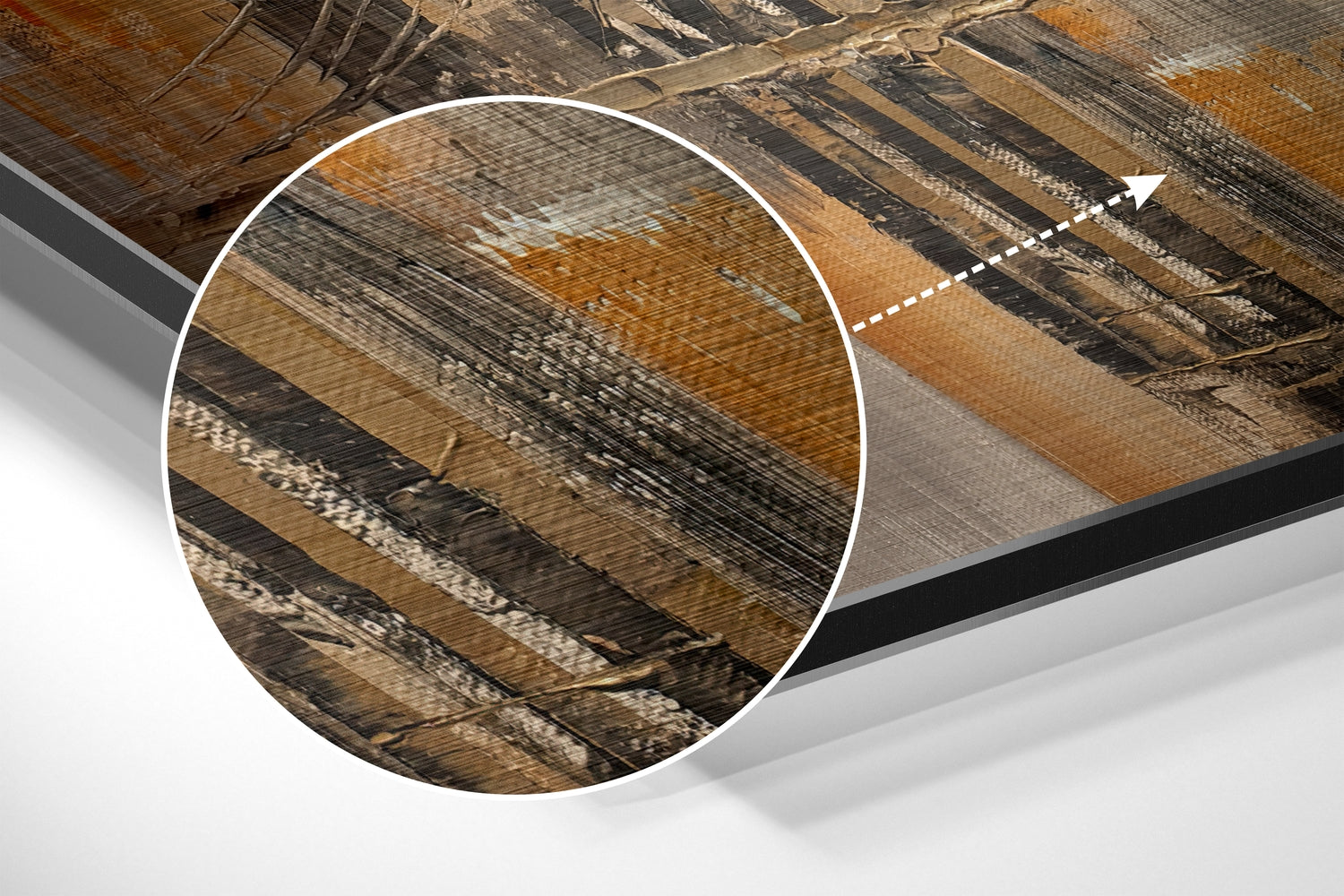 City Silhouette Brushed Aluminium Dibond Wall Art.