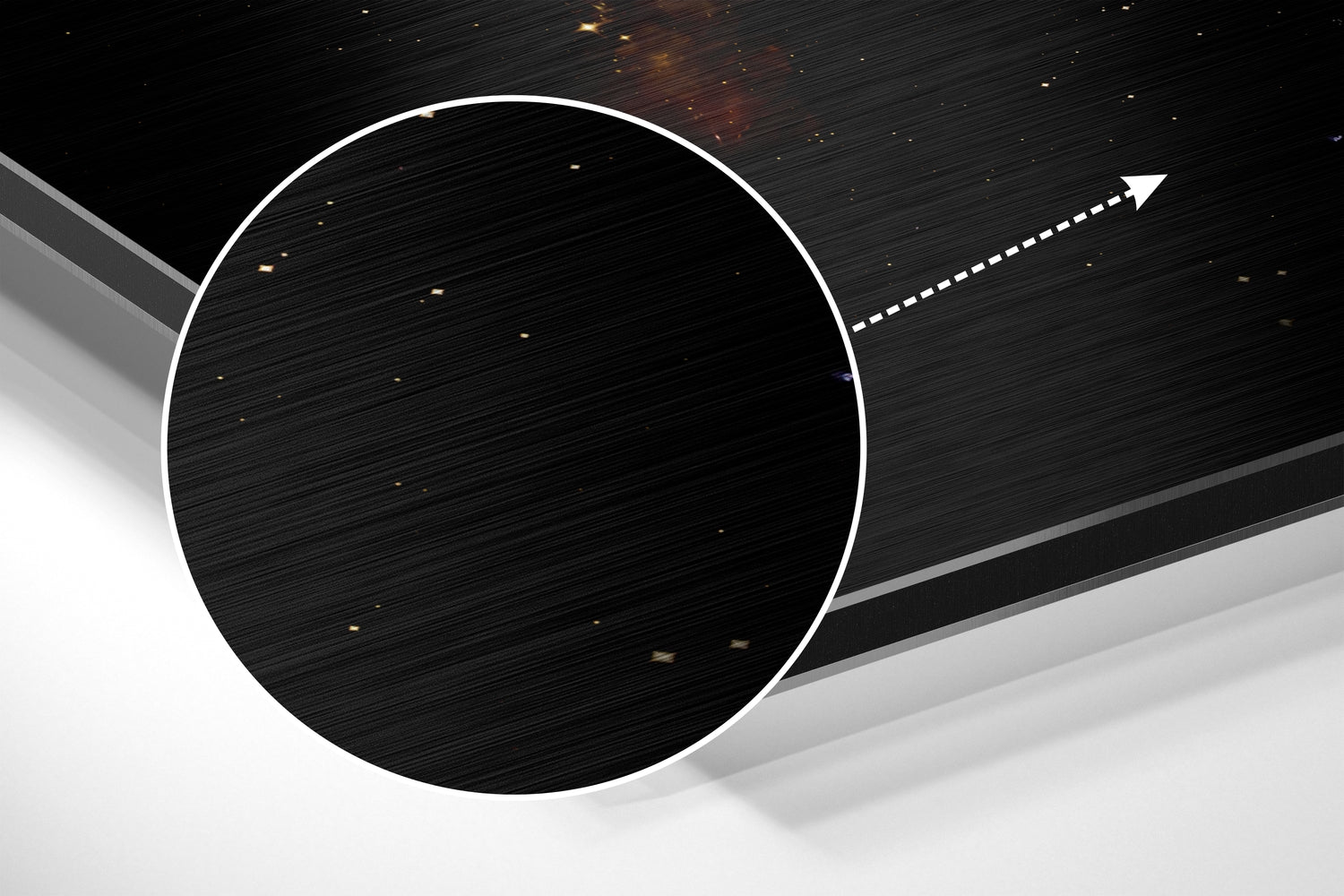 Melt Brushed Aluminium Dibond Wall Art.