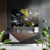 Lillium Brushed Aluminium Dibond Wall Art.