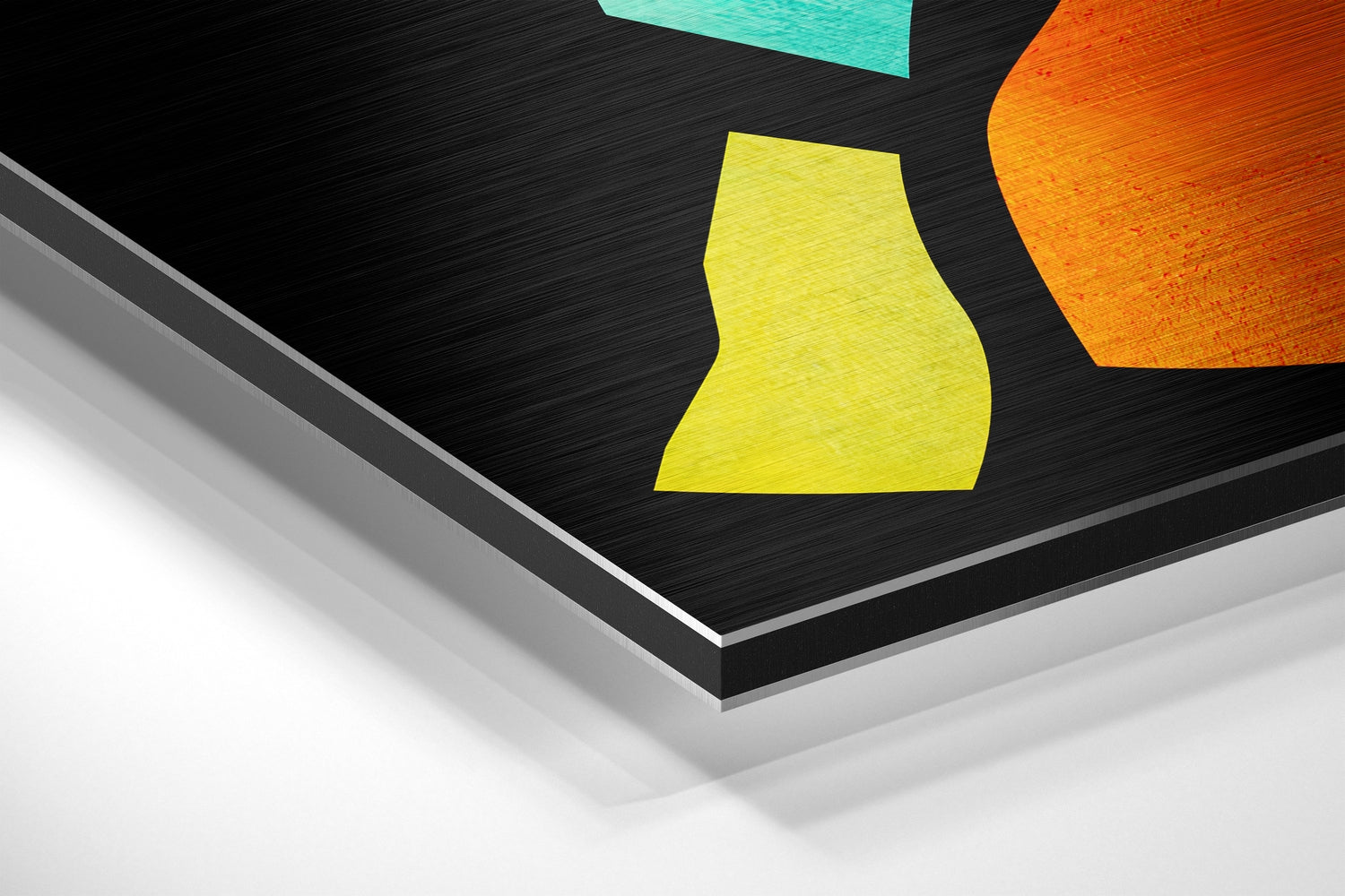 Giraffe Style Brushed Aluminium Dibond Wall Art.