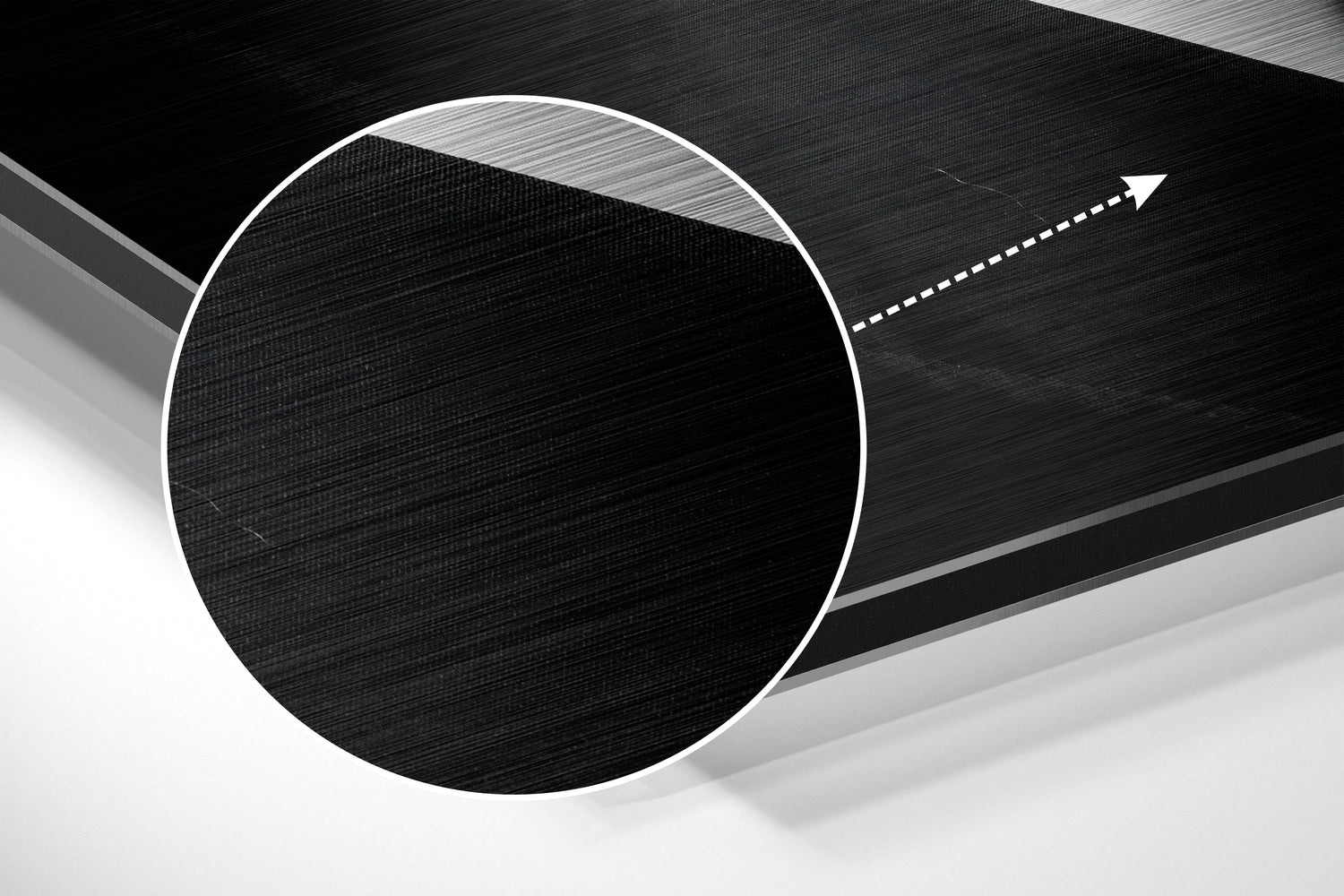 Smoke Brushed Aluminium Dibond Wall Art.