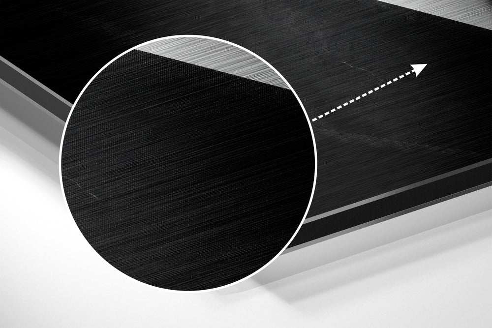 Smoke Brushed Aluminium Dibond Wall Art.
