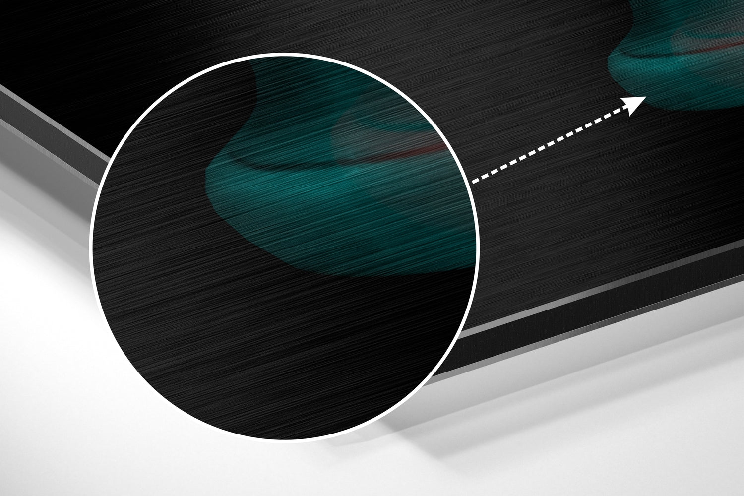 Blurry Statue Brushed Aluminium Dibond Wall Art.