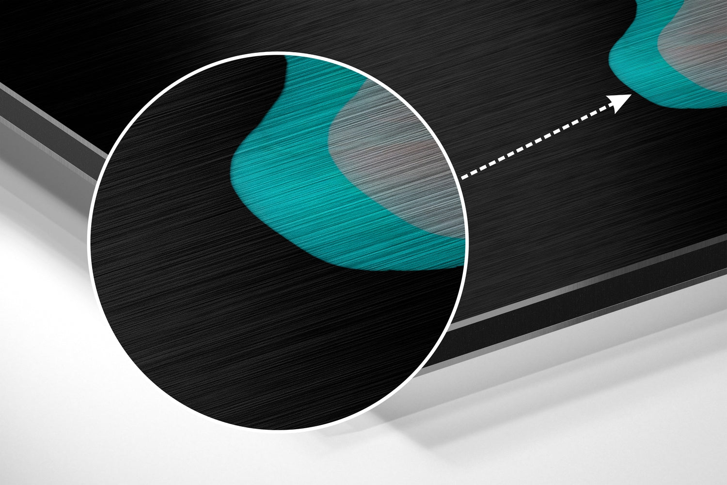 Cool Statue Brushed Aluminium Dibond Wall Art.