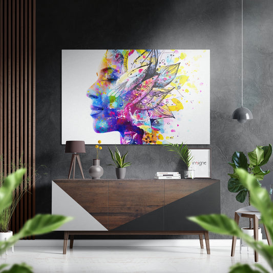 Blossoming Ideas Brushed Aluminium Dibond Wall Art.