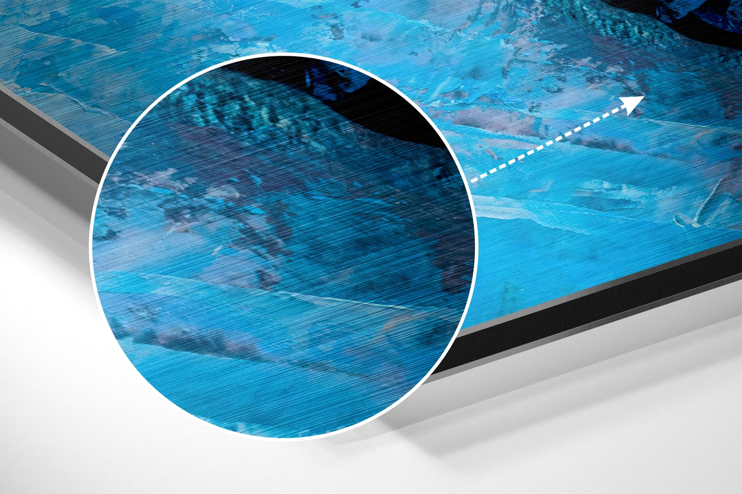 Butterfly Brushed Aluminium Dibond Wall Art.