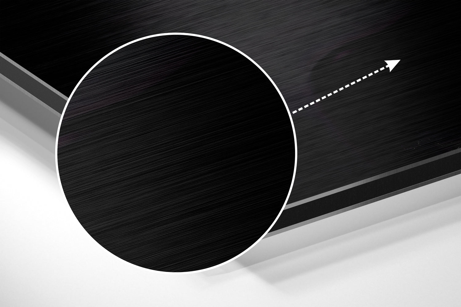 Noble Stance Brushed Aluminium Dibond Wall Art.