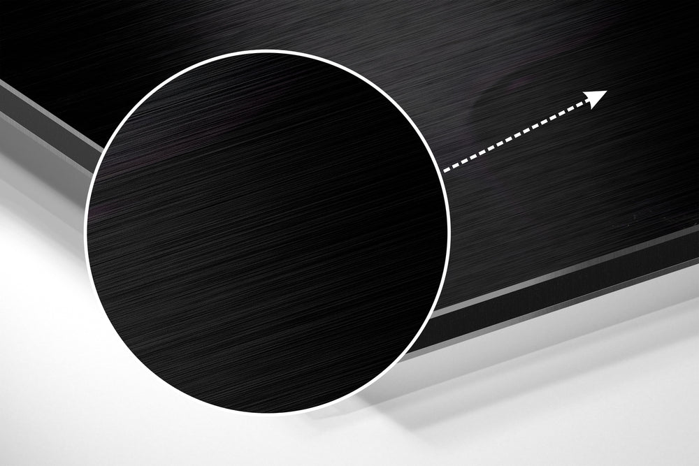 Noble Stance Brushed Aluminium Dibond Wall Art.