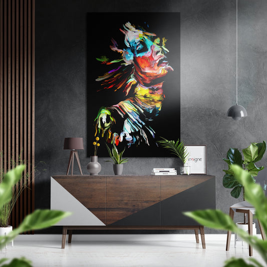 Colorful Feelings Brushed Aluminium Dibond Wall Art.