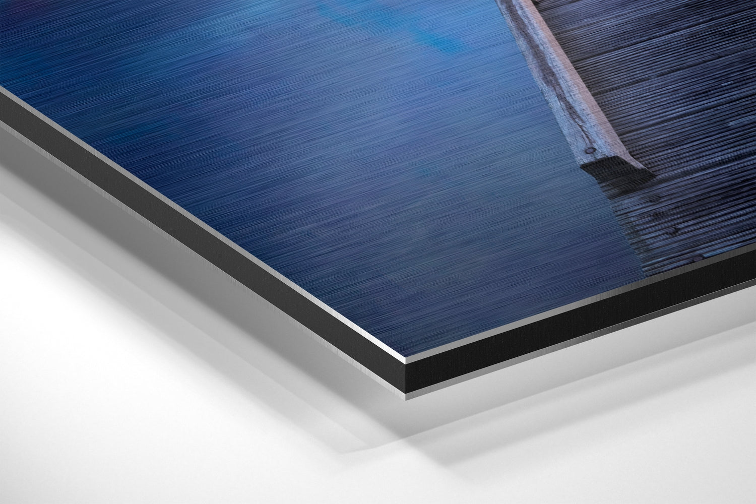 Quay Brushed Aluminium Dibond Wall Art.