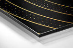 Circles Brushed Aluminium Dibond Wall Art.