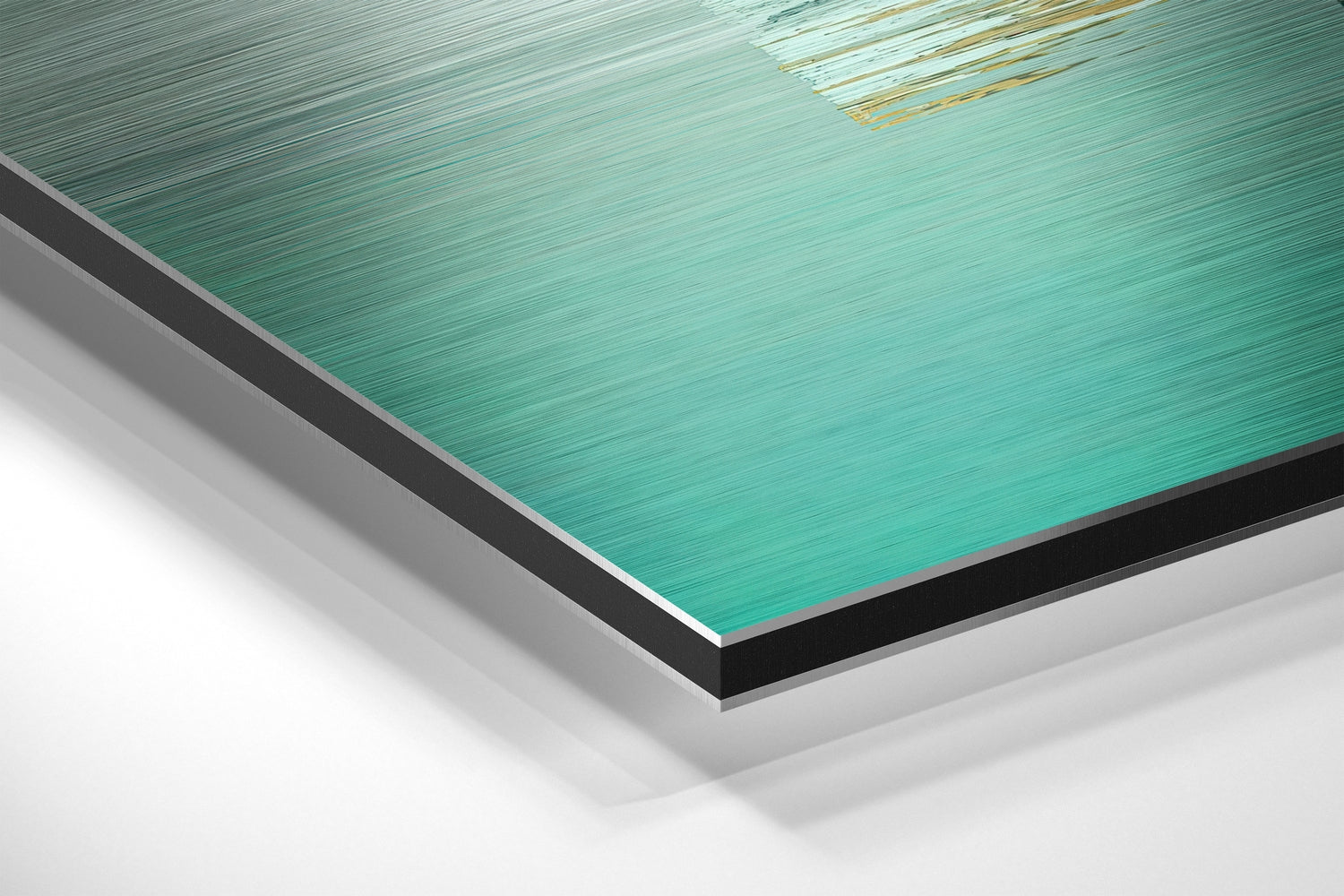 Hippo on a Run Brushed Aluminium Dibond Wall Art.