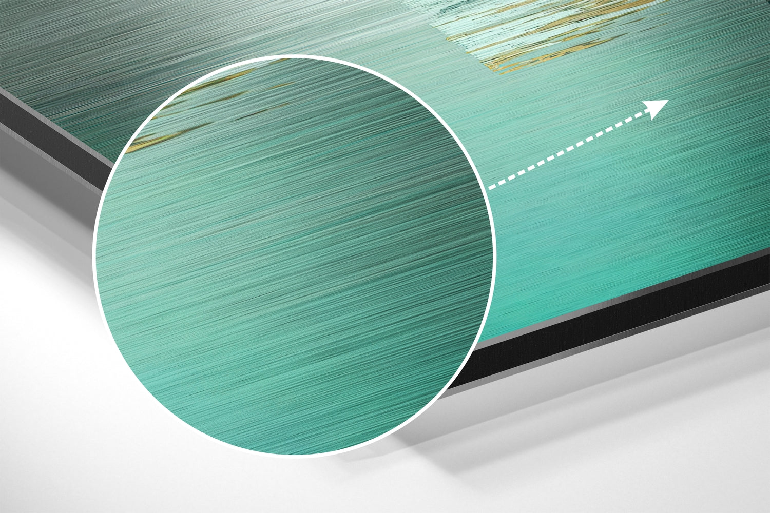 Hippo on a Run Brushed Aluminium Dibond Wall Art.