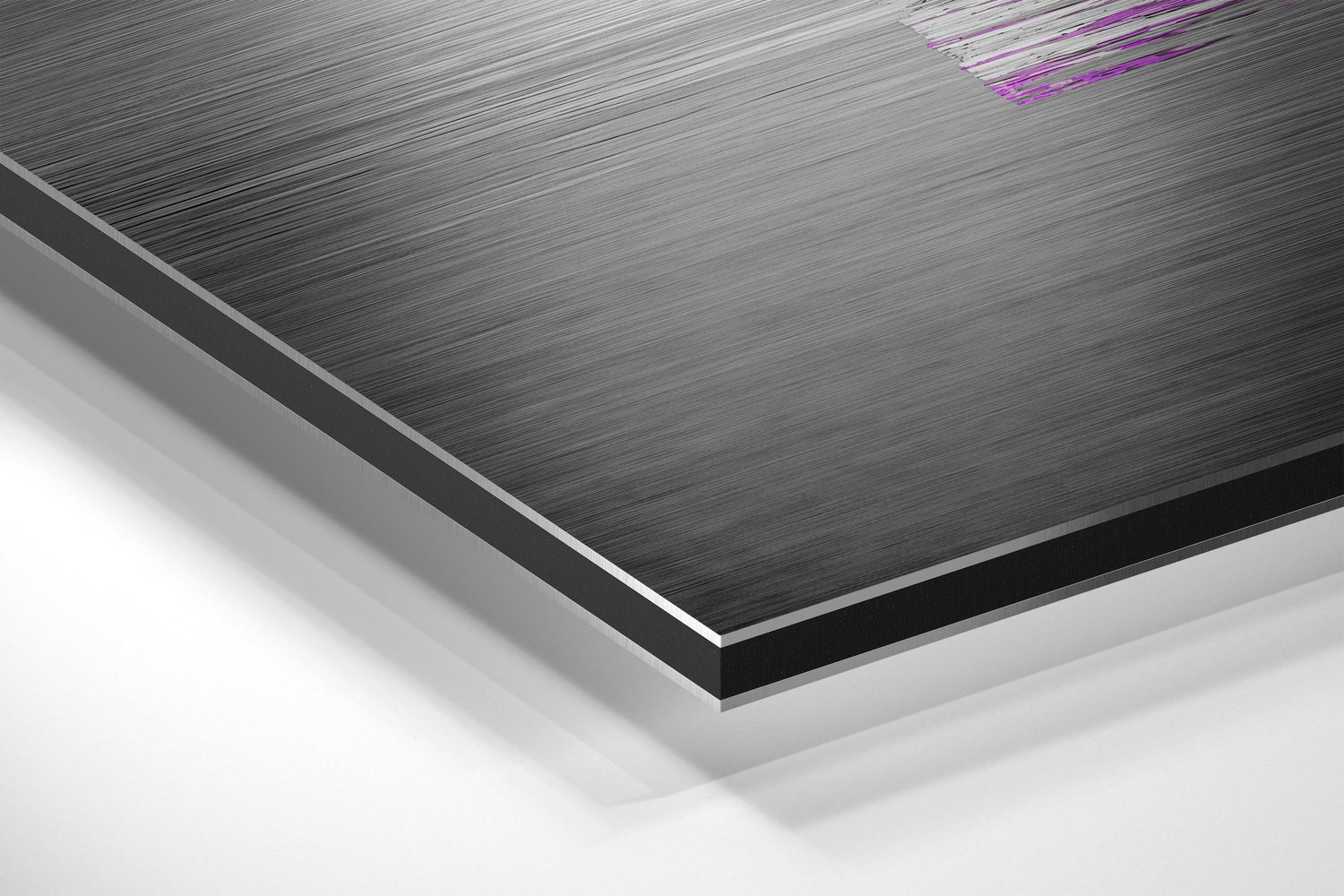 Hippo on a Run Brushed Aluminium Dibond Wall Art.