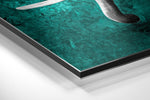 Elephant Brushed Aluminium Dibond Wall Art.