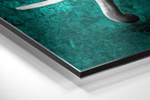 Elephant Brushed Aluminium Dibond Wall Art.
