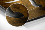 Elephant Brushed Aluminium Dibond Wall Art.