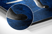 Elephant Brushed Aluminium Dibond Wall Art.