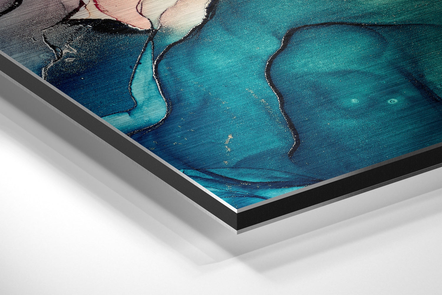 Marbleous Brushed Aluminium Dibond Wall Art.